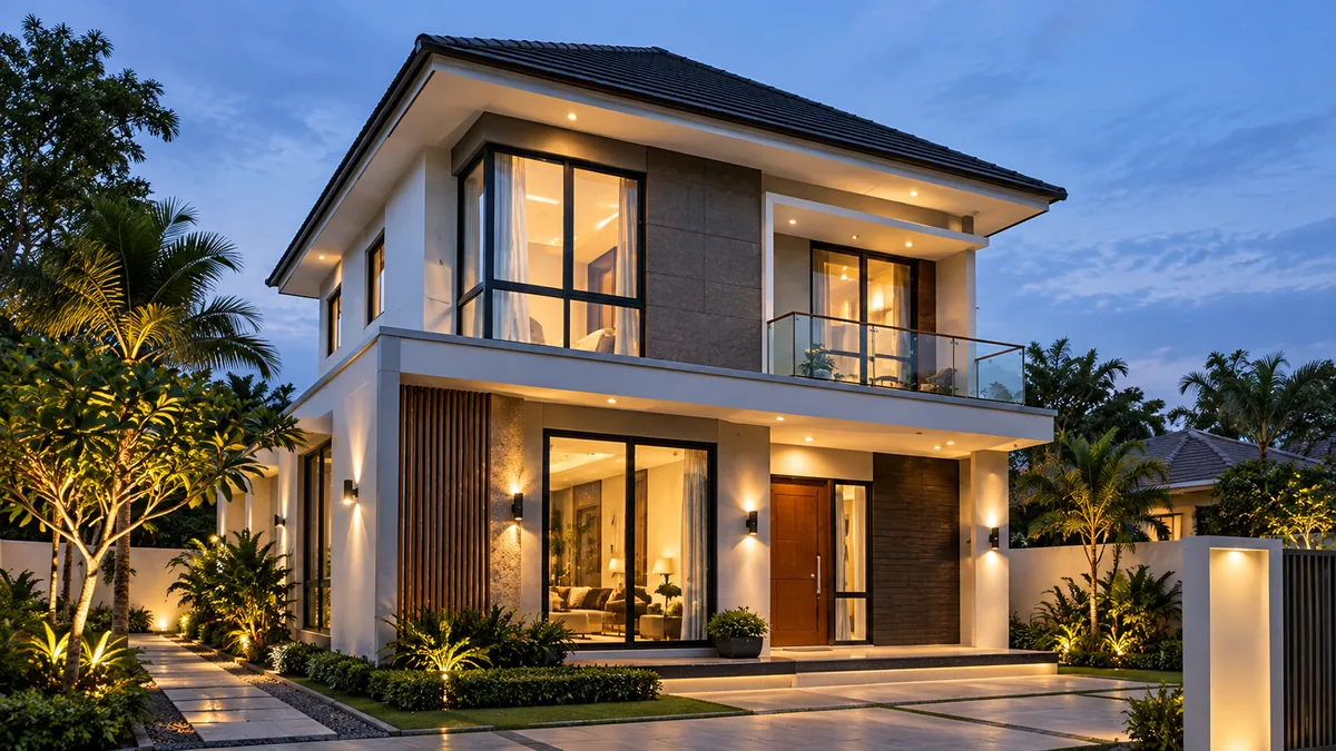 Hasil renovasi rumah setelah pekerjaan selesai