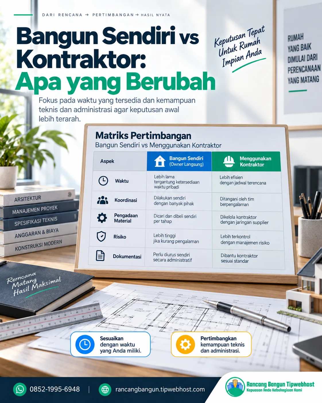 bangun rumah sendiri atau kontraktor - Bangun rumah sendiri atau kontraktor: Aspek yang Perlu Dinilai