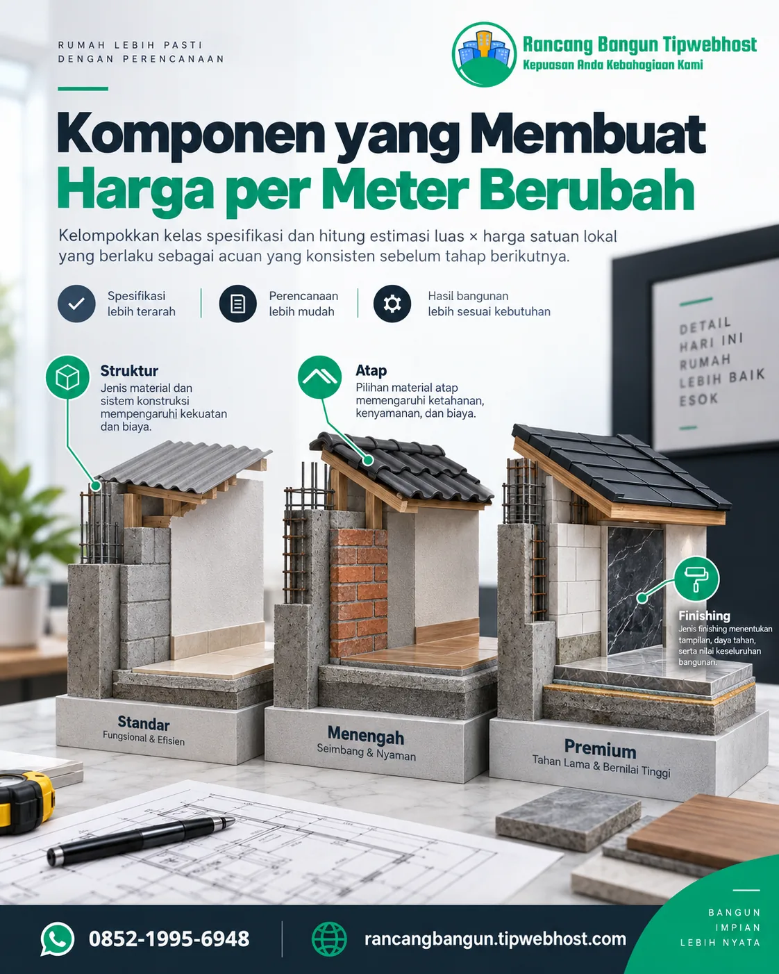 biaya bangun rumah per meter - Biaya bangun rumah per meter: Checklist agar Perhitungan Tidak Menyesatkan