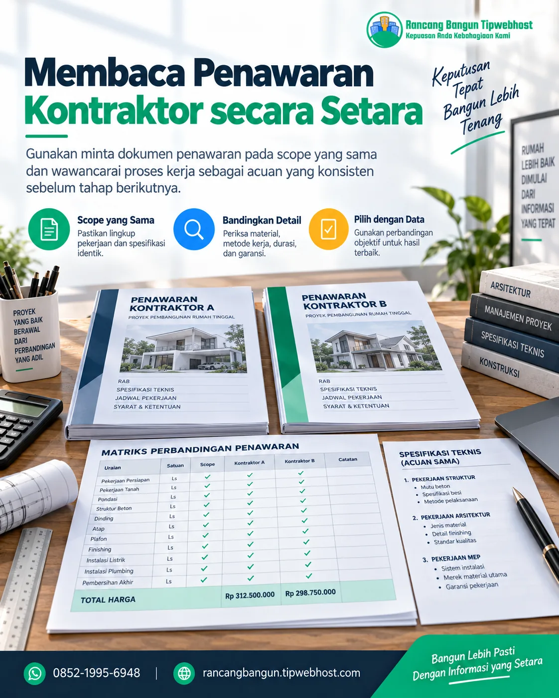 cara memilih kontraktor rumah - Cara memilih kontraktor rumah: Checklist sebelum Menyetujui