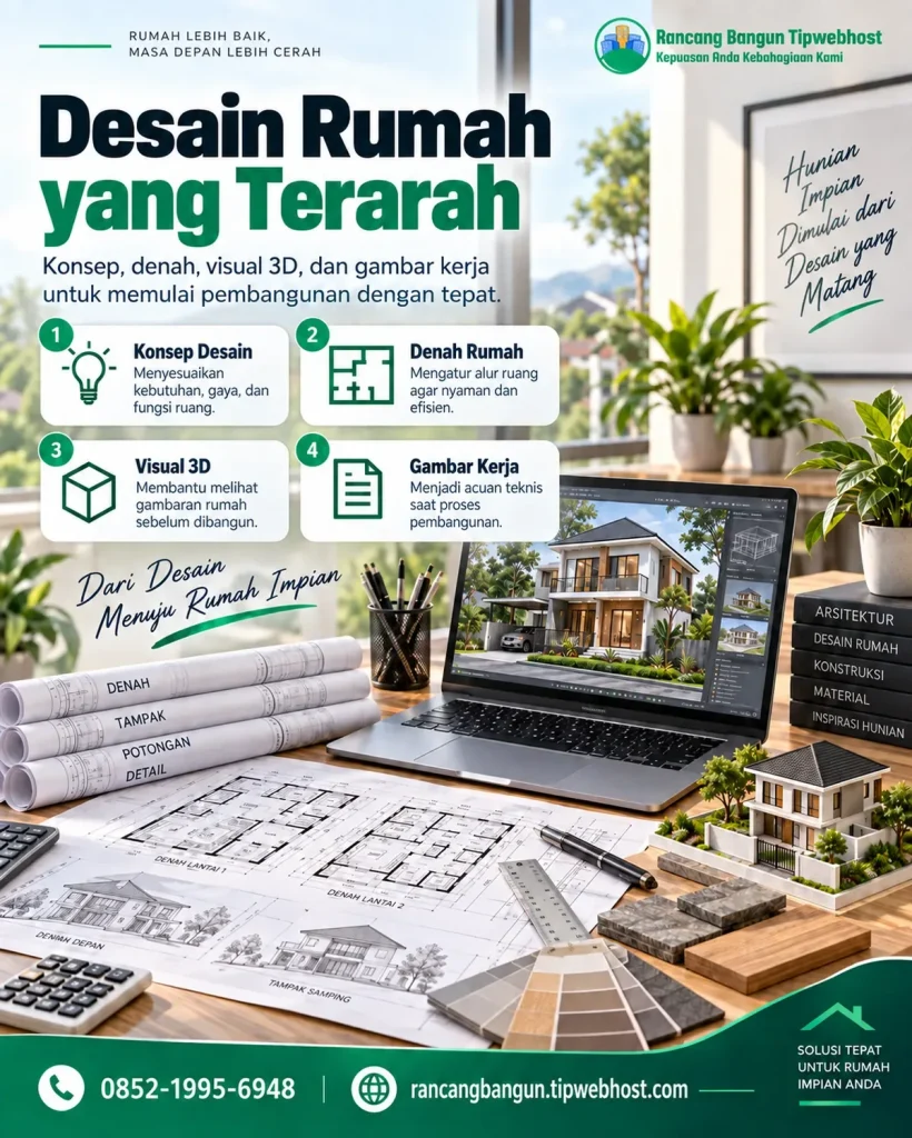 Tim arsitek dan kontraktor membahas jasa bangun rumah profesional dari desain sampai pengerjaan